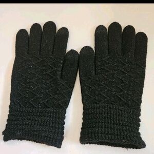 Steve Madden Womens Lurex Zig Zag Design Black